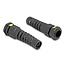 Delock Cable Gland M20 with ventilation and strain relief IP68 dust and waterproof black 2 pieces