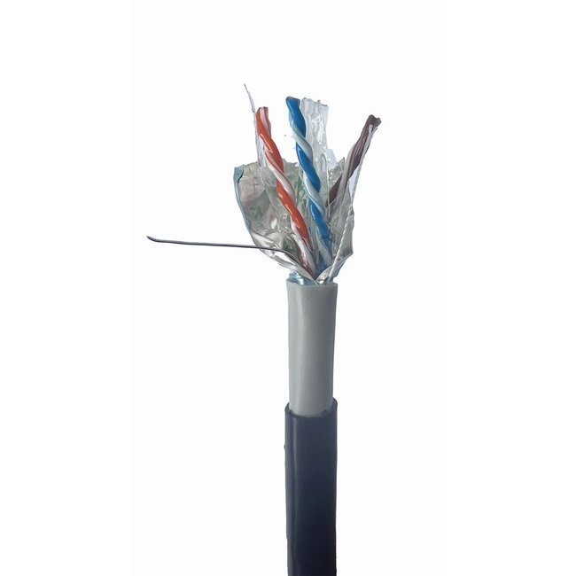 CAT6 FTP LAN Gel filled outdoor cable, solid, 305 m, black