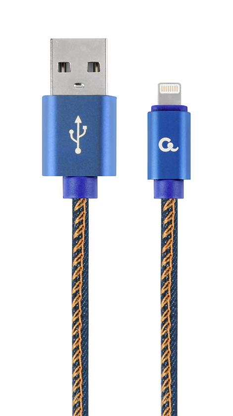 8-Pin kabel Denim Blue Jeans 2 meter