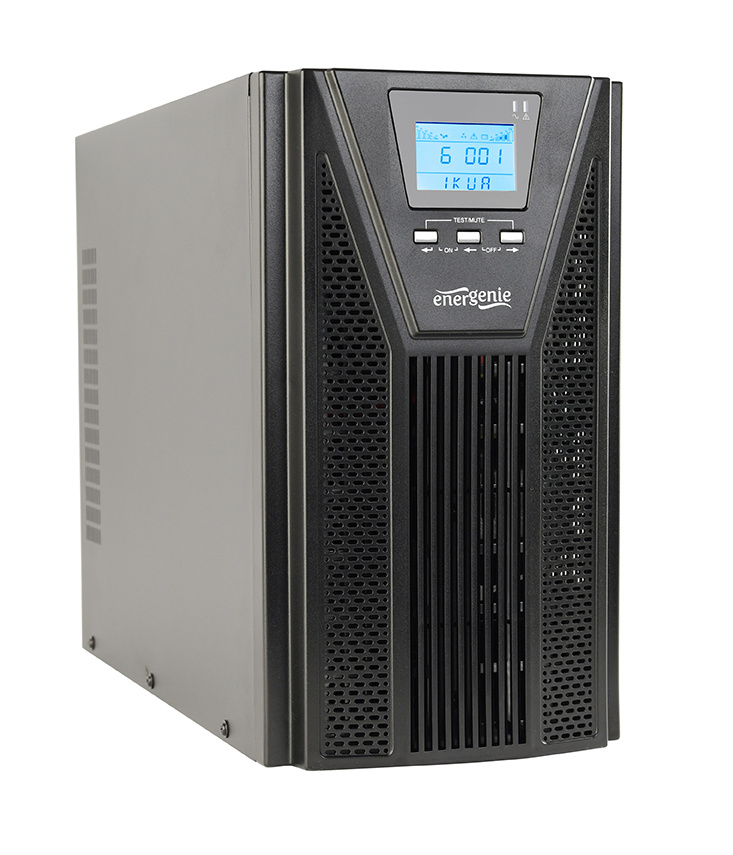UPS Noodstroomvoorziening - 2700W - Zuivere sinus - AVR - 2x Schuko en 3x IEC C13 - Zwart