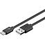 Goobay USB 2.0 Cable (USB-C™ to USB A), Black 0.5 m