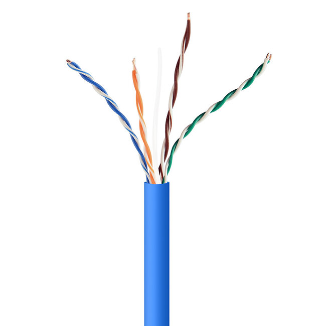 UTP Cat5E kabel (CCA) stug 305 meter - Blauw