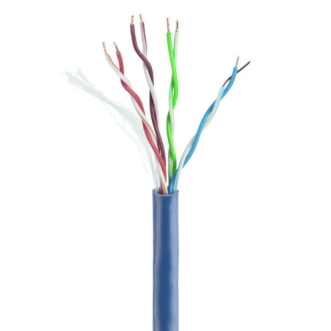 UTP Cat5E kabel (CCA) stug 305 meter - Blauw