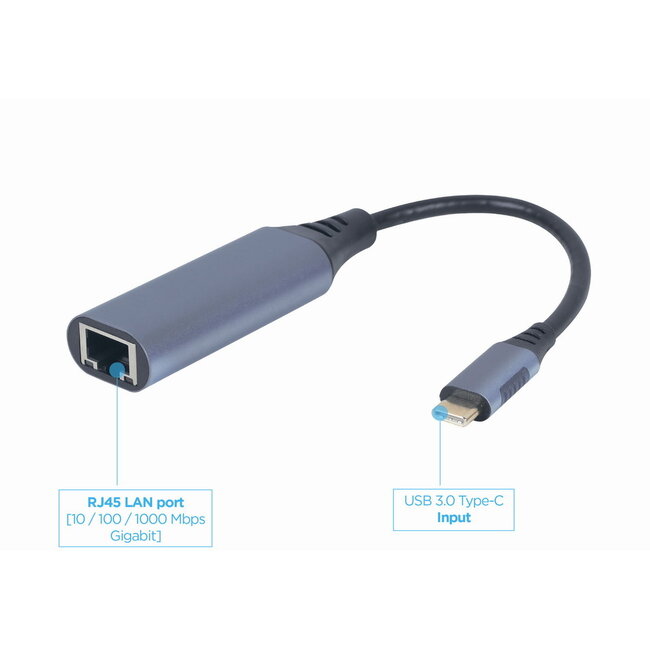USB-C Gigabit netwerk adapter kabel 0.15 meter