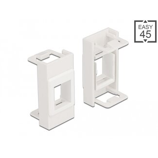 DeLOCK Delock Easy 45 Module Keystone Holder 22.5 x 45 mm, white