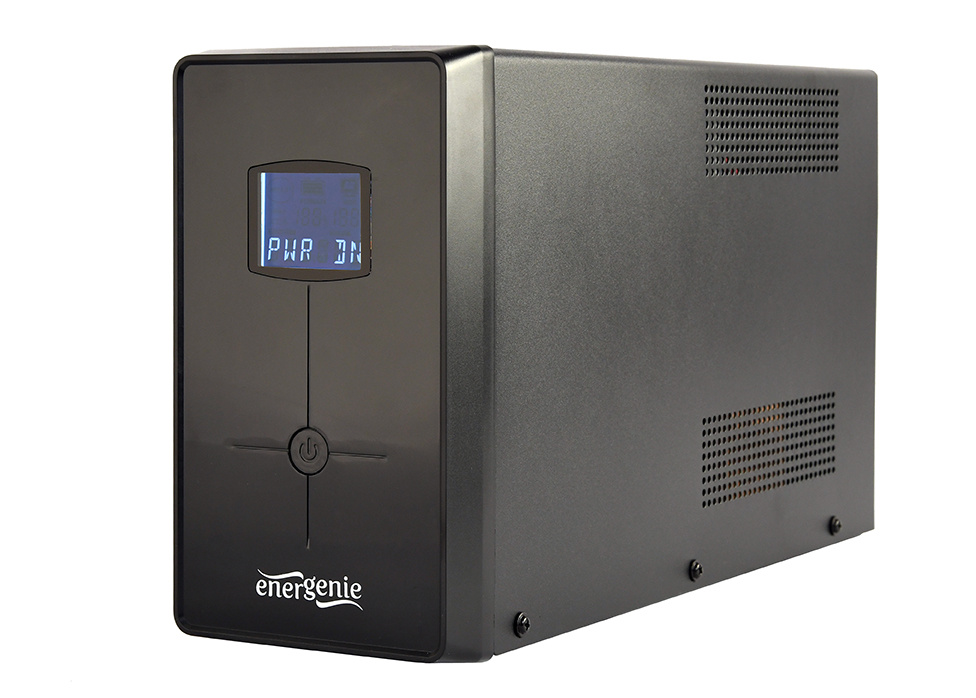 UPS Noodstroomvoorziening - 1200W - met AVR-functie - 2x Schuko en 3x IEC C13 - Zwart