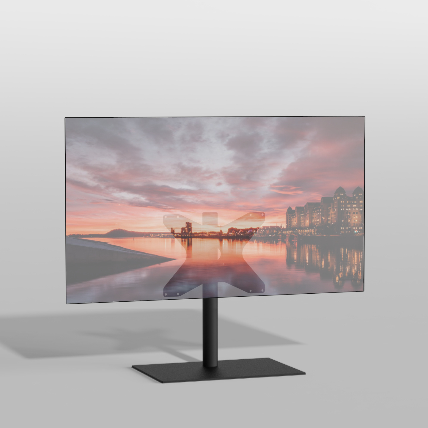 Cavus Vloerstandaard SQUARE zwart 60 cm VESA 400x300 |
