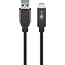 Goobay USB-C™ Cable USB 3.2 Gen 2, 3 A, 0.5 m, Black