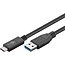 Goobay USB-C™ Cable USB 3.2 Gen 2, 3 A, 0.5 m, Black