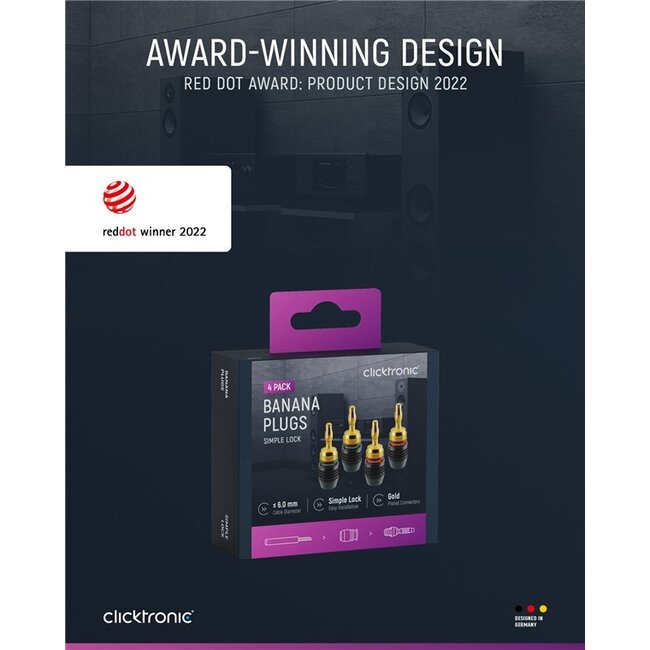 Clicktronic Banana Plug