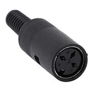 Dolphix DIN 3-pins (v) connector / zwart