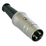 REAN NYS321 DIN 3-pins (m) connector / metaal