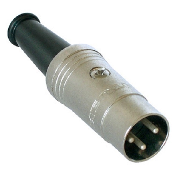 Rean AV NYS321 DIN-connector Stekker, recht Aantal polen: 3 Zwart 1 stuk(s)