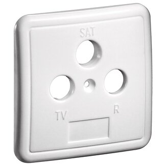 Goobay Goobay 3-hole Cover Plate for Antenna Wall Sockets