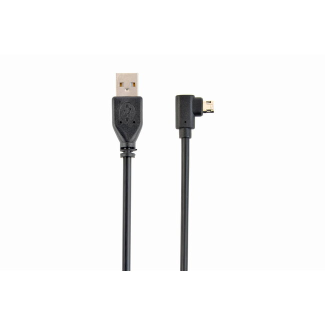 Dubbelzijdige USB - micro USB kabel 1.8 meter, haaks