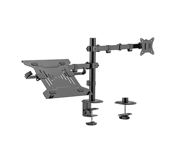 Gembird MA-DA-03 - mounting kit - for monitor / notebook - fine texture black