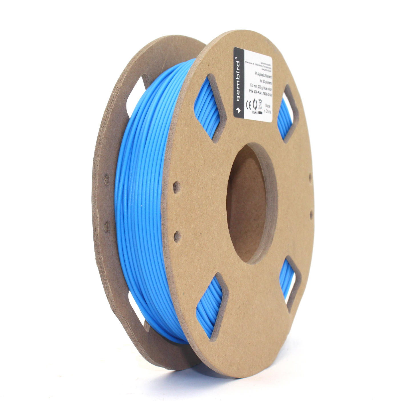 PLA Blauw 1.75 mm, 200gr.T.b.v. GEMMA 3D printer