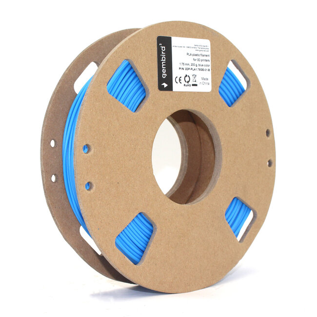 PLA Blauw 1.75 mm, 200gr.<BR>T.b.v. GEMMA 3D printer