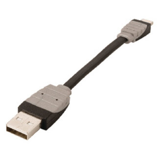 Bandridge Data en Oplaadkabel Apple Lightning - USB A Male 0.10 m Zwart