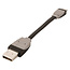 Data en Oplaadkabel Apple Lightning - USB A Male 0.10 m Zwart