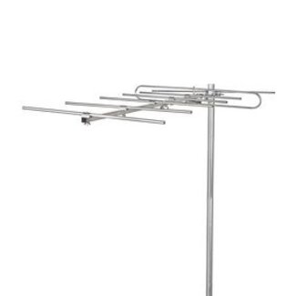 Nedis Buitenantenne | VHF | Ontvangstbereik: ≥50 km | Versterking: 13 dB | 75 Ohm | Antenne lengte: 1348 mm | Aluminium