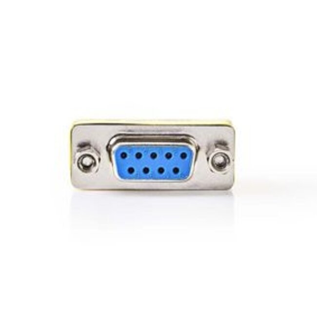 Seriële Adapter | Adapter | D-SUB 9-Pins Female | D-SUB 9-Pins Female | Vernikkeld | Metaal | Doos