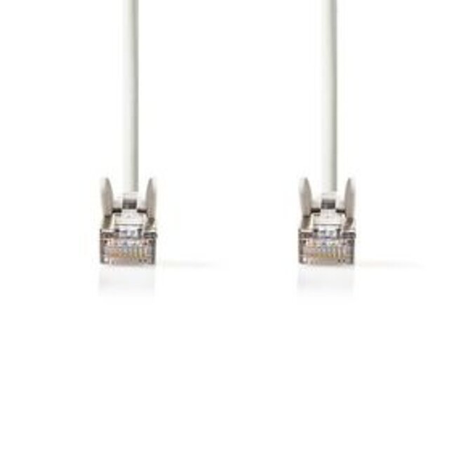 CAT5e Netwerkkabel | SF/UTP | RJ45 Male | RJ45 Male | 7.50 m | Rond | PVC | Wit | Blister