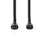 USB-Kabel | USB 3.2 Gen 1 | USB-C™ Male | USB-C™ Female | 60 W | 4K@60Hz | 5 Gbps | Vernikkeld | 2.00 m | Rond | PVC | Zwart | Label