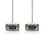 VGA-Kabel | VGA Male | VGA Male | Vernikkeld | Maximale resolutie: 1024x768 | 2.00 m | Rond | ABS | Ivoor | Label