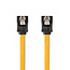 SATA Kabel | 6 Gbps | SATA 7-Pins Female | SATA 7-Pins Female | Vernikkeld | 0.50 m | Plat | PVC | Geel | Doos