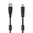 USB-Kabel | USB 2.0 | USB-A Male | US-E6 8-pins Male | 480 Mbps | Vernikkeld | 2.00 m | Rond | PVC | Zwart | Label