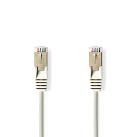 Nedis CAT5e-Kabel | SF/UTP | RJ45 Male | RJ45 Male | 1.50 m | Rond | PVC | Grijs | Envelop