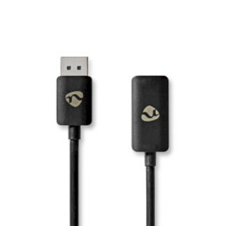 Nedis DisplayPort-Adapter | DisplayPort Male | HDMI™ Output | 8K@30Hz | Vernikkeld | Recht | 0.20 m | Rond | TPE | PVC | Zwart | Envelop