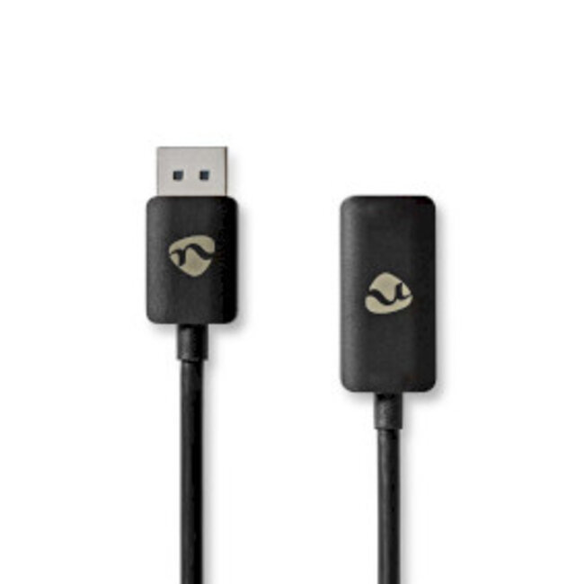 DisplayPort-Adapter | DisplayPort Male | HDMI™ Output | 8K@30Hz | Vernikkeld | Recht | 0.20 m | Rond | TPE | PVC | Zwart | Envelop