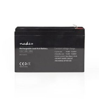 Nedis Oplaadbare Loodaccu | Lead-Acid | Oplaadbaar | 12 V | 7200 mAh