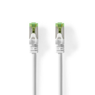 Nedis CAT7 Netwerkkabel | S/FTP | RJ45 Male | RJ45 Male | 10.0 m | Snagless | Rond | LSZH | Wit | Envelop