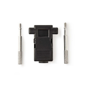 D-Sub-Connectorbehuizing | D-SUB 9-Pin | Neutraal | Vernikkeld | PVC | Zwart | Doos