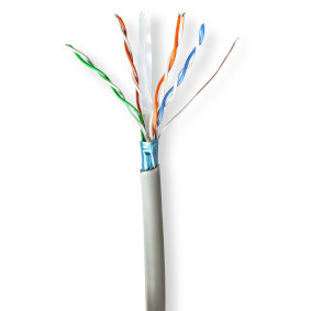 Netwerk Kabel Rol | CAT6 | Stranded | F/UTP | CCA | 305.0 m | Binnenshuis | Rond | PVC | Grijs | Gif