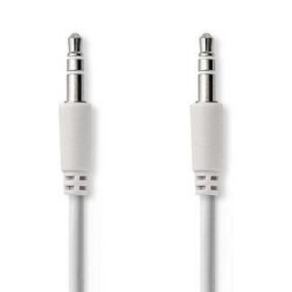 Nedis Stereo-Audiokabel | 3,5 mm Male | 3,5 mm Male | Vernikkeld | 1.00 m | Rond | Wit
