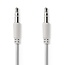Stereo-Audiokabel | 3,5 mm Male | 3,5 mm Male | Vernikkeld | 1.00 m | Rond | Wit
