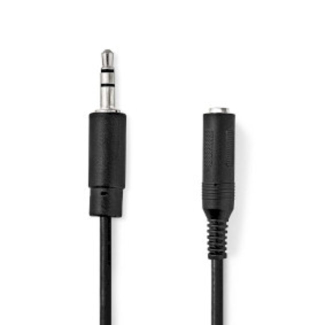 Stereo-Audiokabel | 3,5 mm Male | 6,35 mm Female | Vernikkeld | 0.20 m | Rond | Polybag