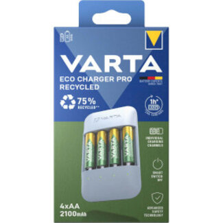 Varta Eco Charger Pro incl. 4x Gerecycled AA 2100mAh