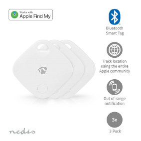 Keyfinder | Batterij Gevoed | 3x CR2032 | Incl. batterij(en) | Bluetooth®-versie: 5.1 | Batterijlev