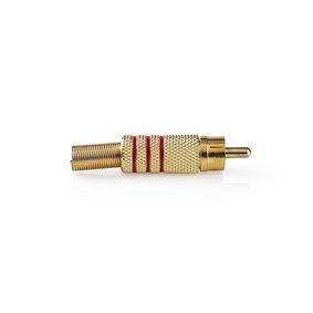 RCA-Connector | RCA Male - 10 Stuks | Rood