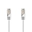 CAT6a netwerkkabel | SF/UTP | RJ45 Male | RJ45 Male | 7.50 m | Rond | PVC | Wit | Label