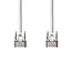 CAT6a netwerkkabel | SF/UTP | RJ45 Male | RJ45 Male | 7.50 m | Rond | PVC | Wit | Label