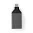 USB-C™ Adapter | USB 3.2 Gen 1 | USB-C™ Male | DisplayPort Female | 4K@60Hz | Rond | Vernikkeld | Grijs / Zwart | Envelop