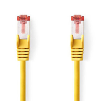 Nedis CAT6 Netwerkkabel | RJ45 Male | RJ45 Male | S/FTP | 0.50 m | Rond | LSZH | Geel | Label