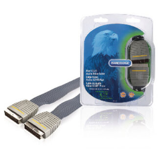 Bandridge SCART Kabel SCART Male - SCART Male 5.00 m Blauw