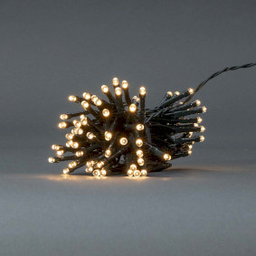 LED Lichtsnoer op batterij - Warm Wit - 3,6 meter - 48 LED's - IP44 - Zwart
